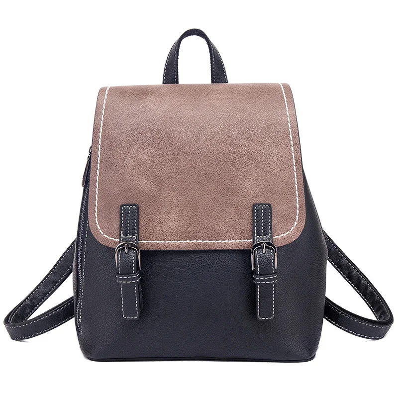 New Design women\'s genuine leather backpack portable school bags Fashion for teenage girls mujer High-quality Bolsas Bag