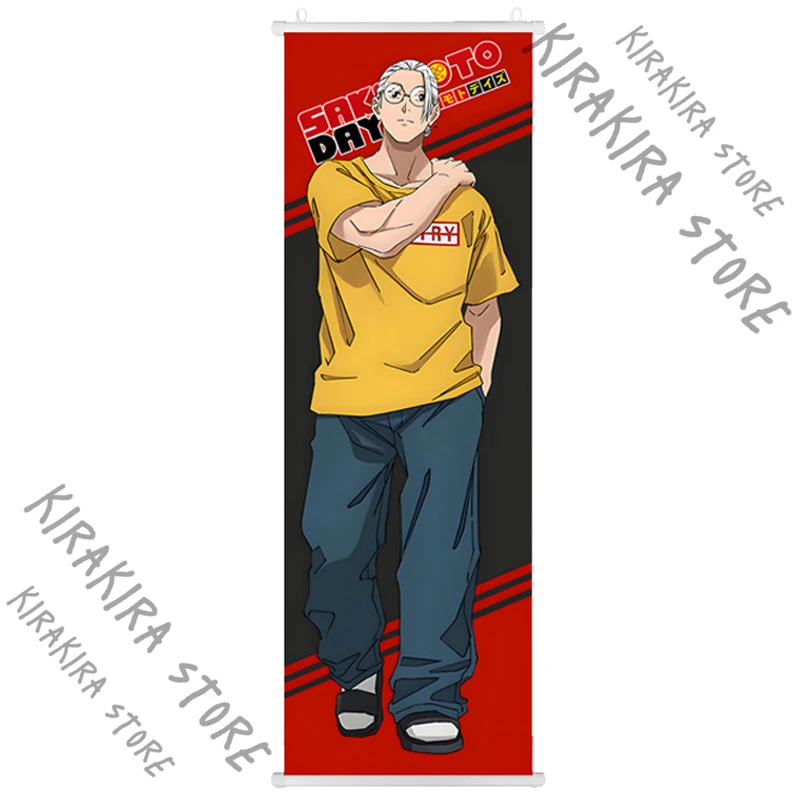 SAKAMOTO DAYS 애니메이션 장식 그림 포스터 Playbill Sakamoto Tarō 코스프레 교수형 그림 스크롤 장식 액세서리