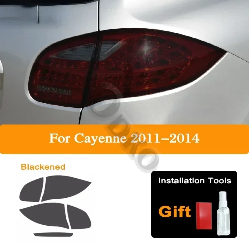 

Car Headlight Tint Black Protective Film For Porsche Cayenne 2019 2020 2011-On 958 Taillight Transparent TPU Sticker Accessories
