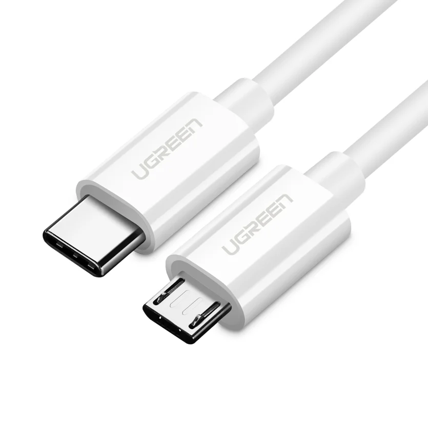 Ugreen USB C - Micro USBケーブル 1.5m Type C - Micro USB 2Aコード 急速充電とデータ転送対応