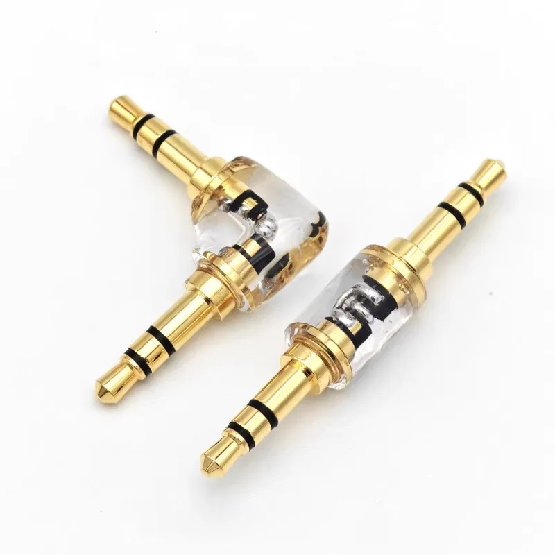 

3.5MM 3.5 Male To Male Audio Adapter Straight/Right Angle 90 Degree For Phone Headphone Headset Car AUX Bluetooth Connector