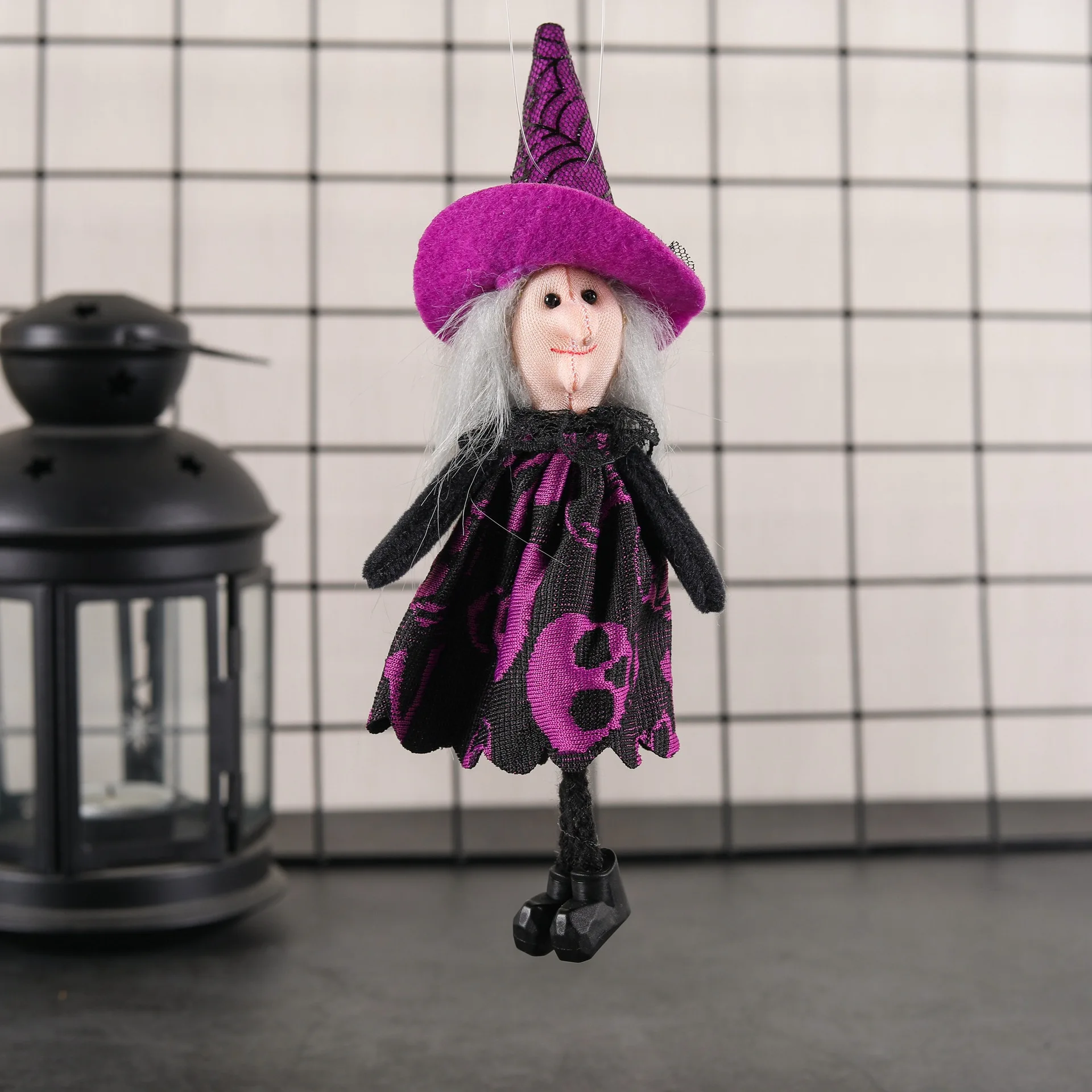 Halloween Decorations Creative Cartoon Pumpkin Witch Pendant Children\'s Party Props Horror Play Clothing Accessories Cosplay