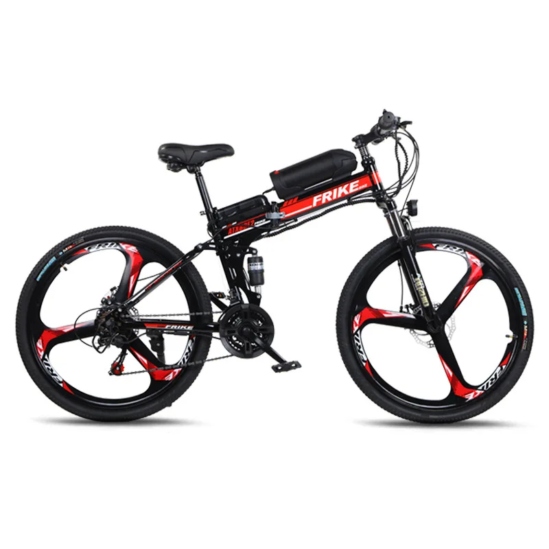 Sports Electric 350W Ebike 26inch Tire Bicycle 30km/h Fold Bike 36V 10Ah Lithium Battery Folding Mens Adult