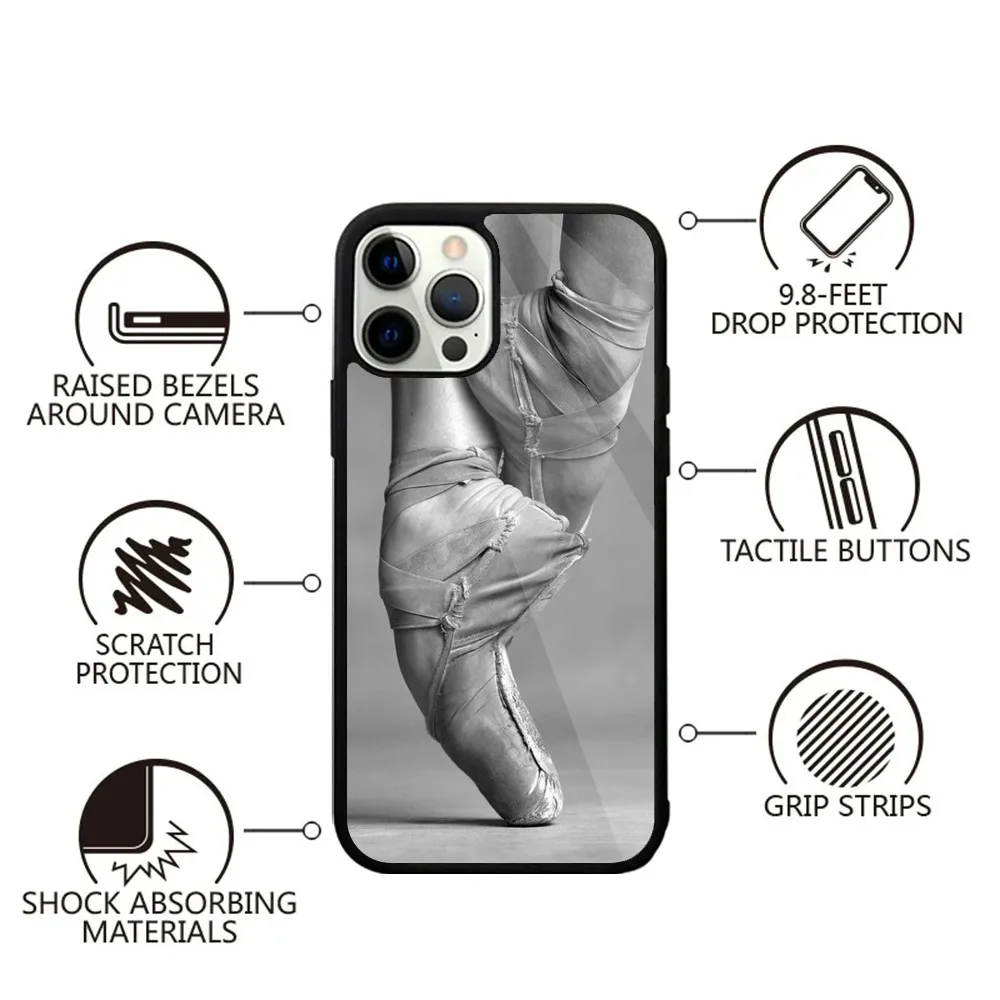 Ballerina Ballet Dancing Phone Case Strong Magnetic For IPhone 16,15,14,13,Pro,Max,Plus,11,12,Mini For Magsafe Wireless Charging