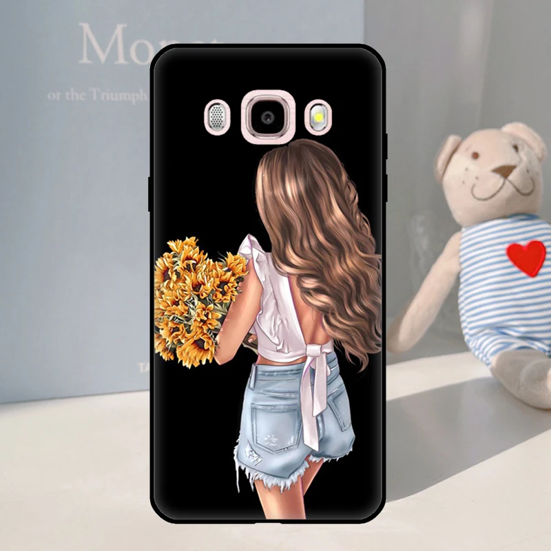 Baby Mother Brown Girl Family Cover For Samsung J2 Core 2018 A3 A5 A6 A7 A8 A9 J8 J1 J3 J5 J7 2016 2017 J6 J4 Plus Case