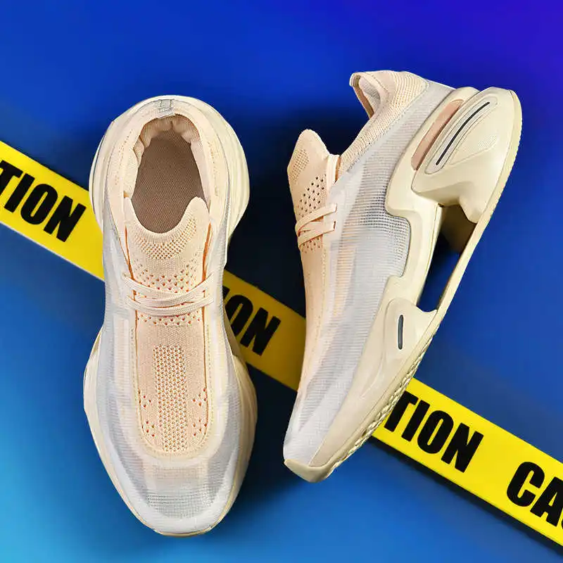 

Ботинки цвета фуксии с толстой подошвой и круглым носком для бега, мужские высокие туфли, кроссовки, спортивные эстетические новые быстрые профессиональные ботинки ручной работы