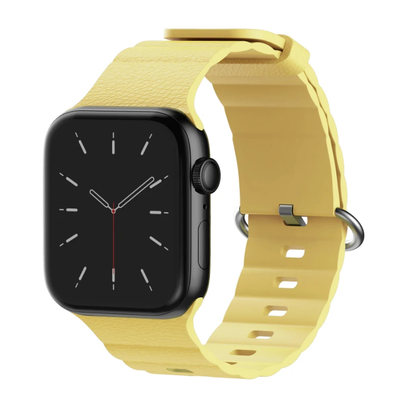 Wave Pattern Strap for Apple Watch Band Ultra 49mm 45mm 44mm 42mm 41mm 38mm iWatch Series 9 8 7 6 SE 5 Adjustable Bracelet Band