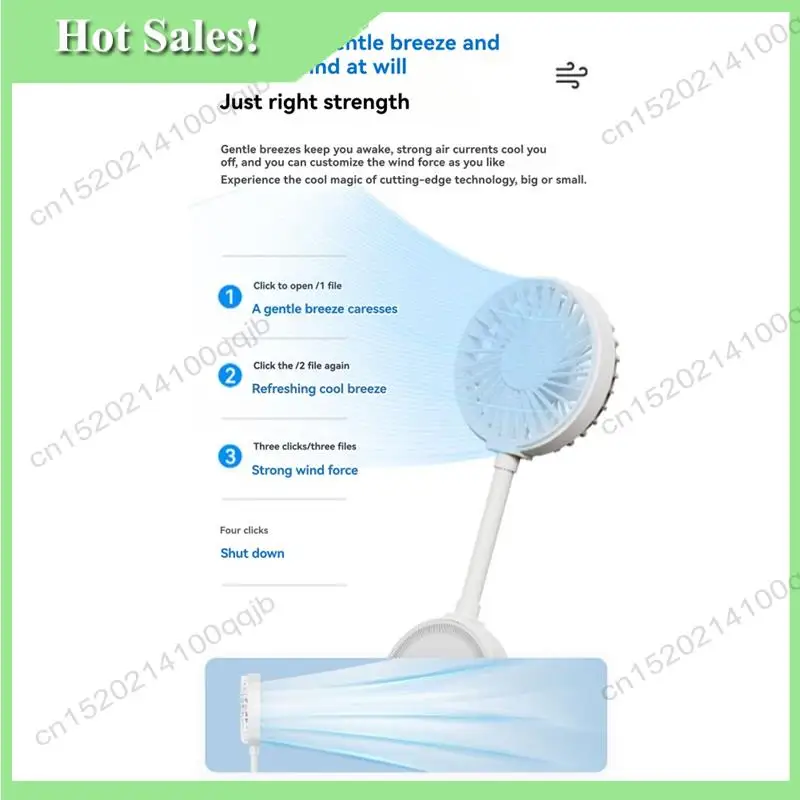 -FDDT Flexible Angle 3-Speed Magnetic USB Cell Phone Fan Handheld Mini Fan Low Noise For Home,Office School
