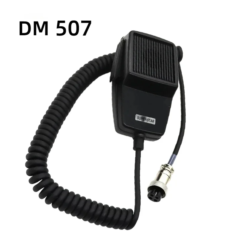 DM-507 4 دبوس ميكروفون موصل مكبر صوت راديو المحمول متوافق مع كوبرا PR240 PR245 PR350 PR375