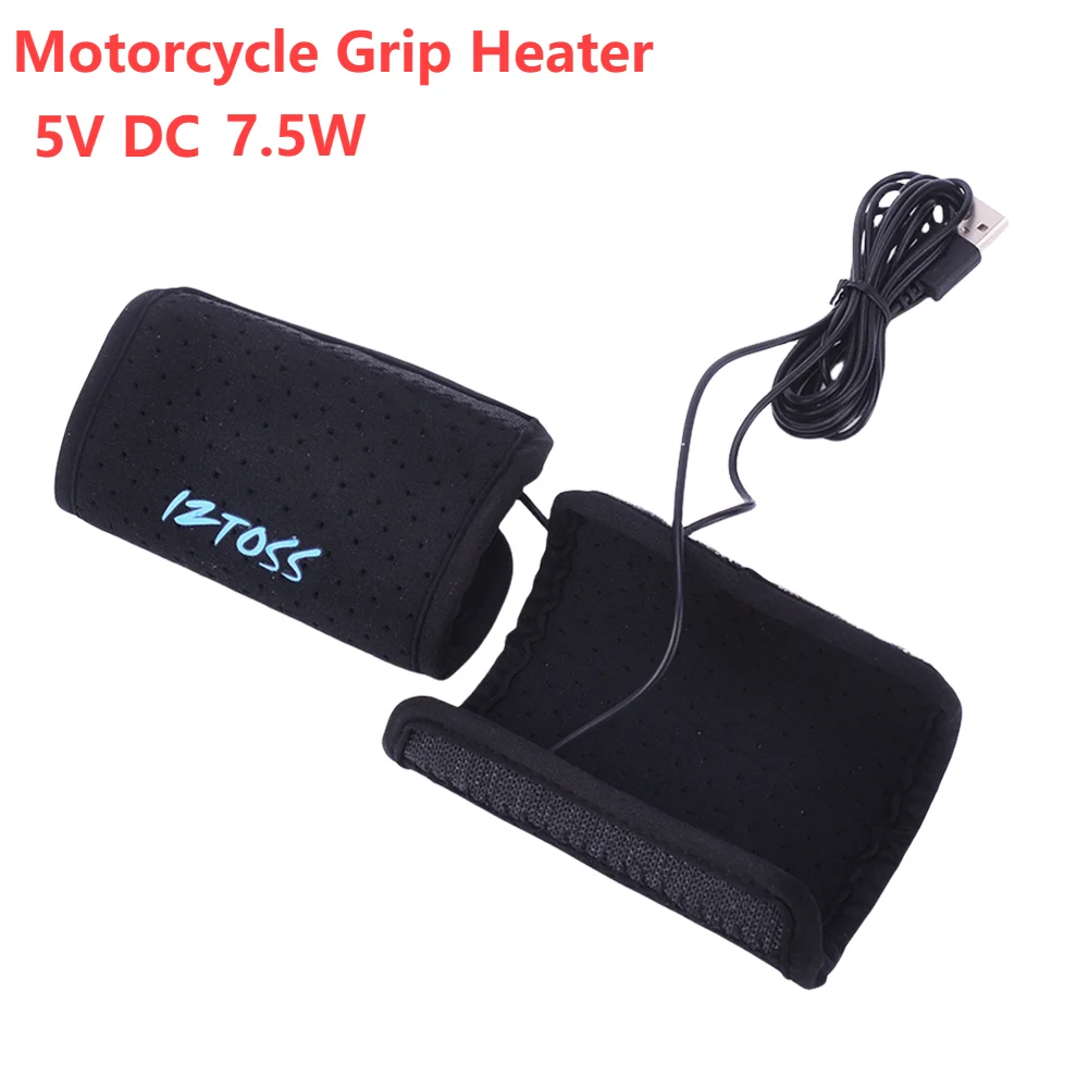 

Motorcycle USB Heated Grips Handlebars Removable Motorcycle Handle Bar Warmer Electric Heated Grip Cover Winter Accessories