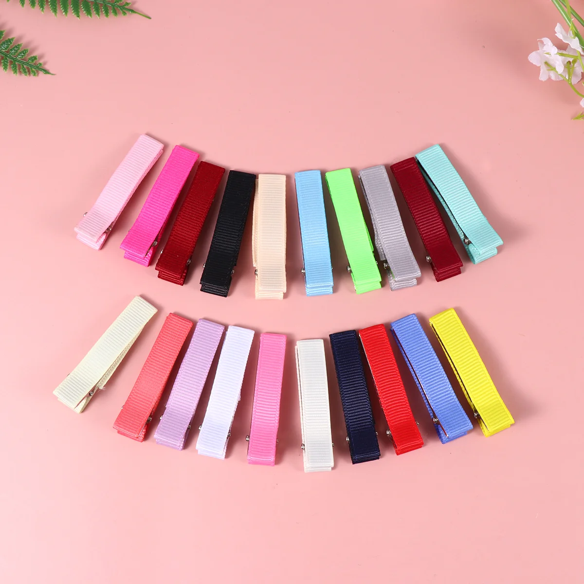 20Pcs Cloth Hair Clips Colorful Hair Creative Barrette Minimalist Bobby (Mixed Color) Hair Pins Cloth Barrette