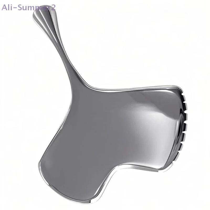 

{Summer2}Stainless Steel Apricot Leaf Shape Guasha Board Facial Scraping Eye Massager Anti Wrinkle Skin Tighten Massage Tool