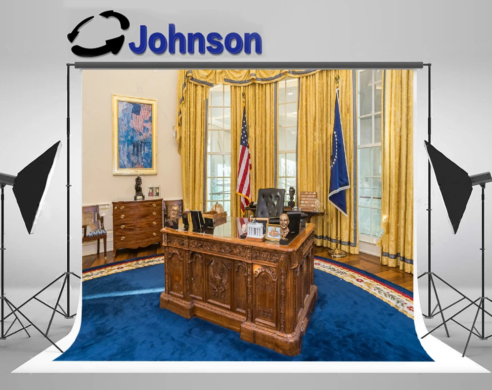 

JOHNSON Washington White House Palace Office Library Window backdrop High quality Computer print party backgrounds