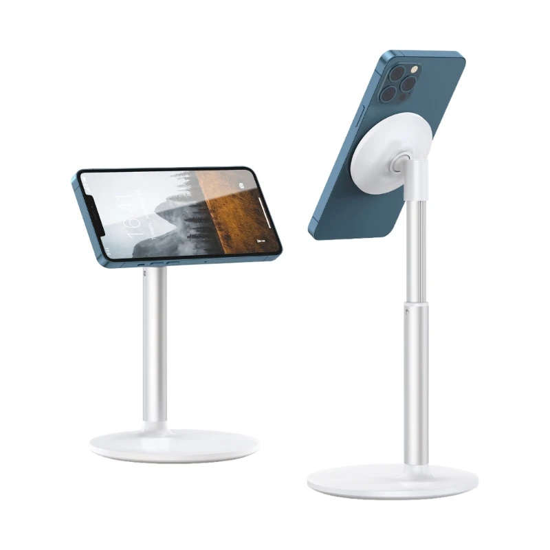 587B Tabletop Stand Portable Desktop Phone Holder 360 Degree Rotating Phone Holder for Phone 16 15 14