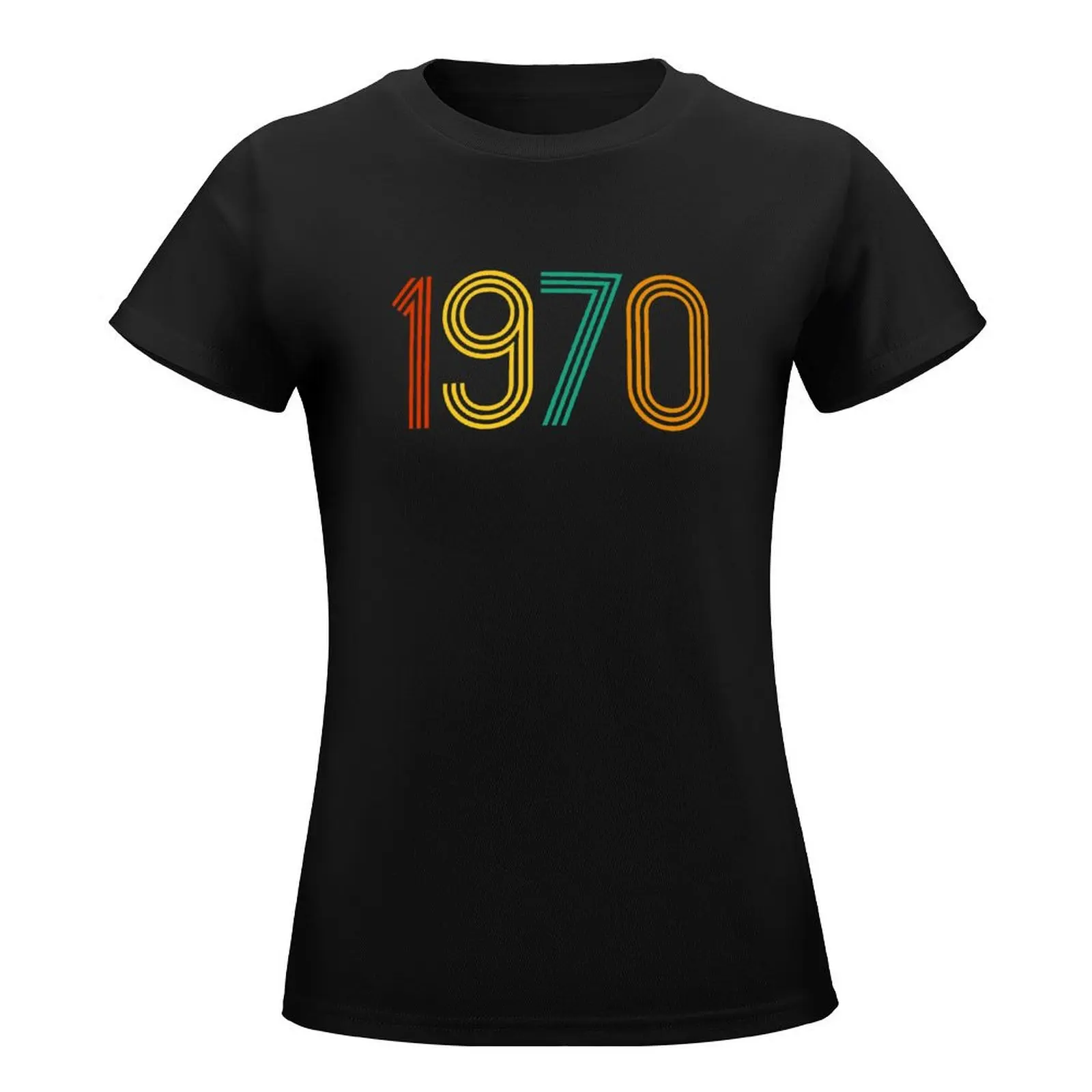 1970 Vintage Retro T-Shirt summer top female plus size tops graphics tops Women