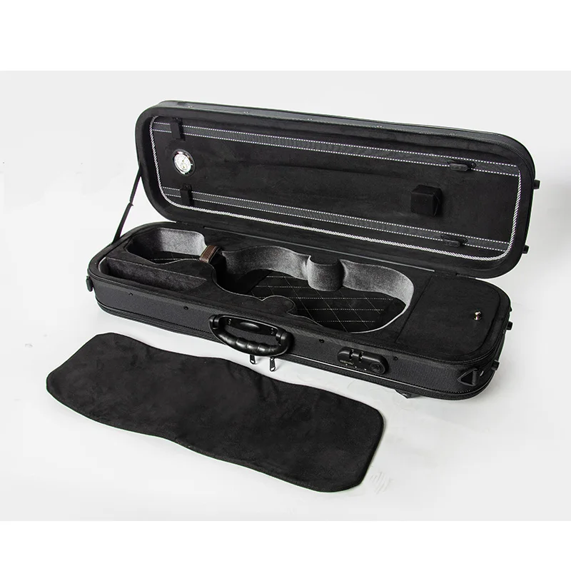 CHRISTINA Waterproof Canvas Violin Case NEW Style Colorblock Design 4/4 Size Lightweight Multicolors Available with Code Lock