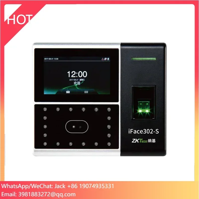 ZK iface302-S Time Attendance System Biometric Fingerprint Scanner Time Attendance Machine Time Clock Fingerprint Wifi