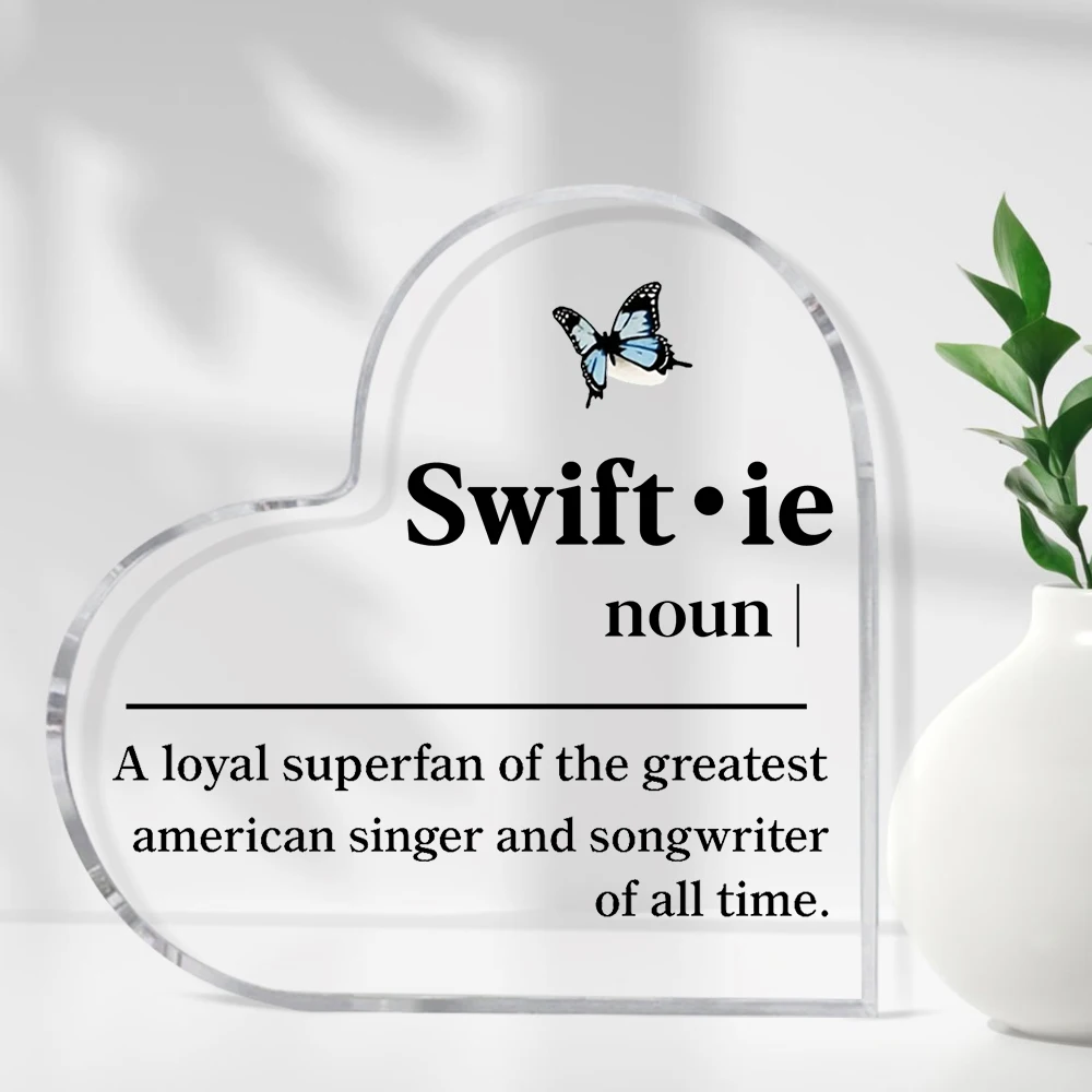 هدية ملهمة للسيدات، ألبوم أغنية المغنية المضحكة، كلمات سطح المكتب من الأكريليك، هدية إبداعية فريدة من نوعها لها