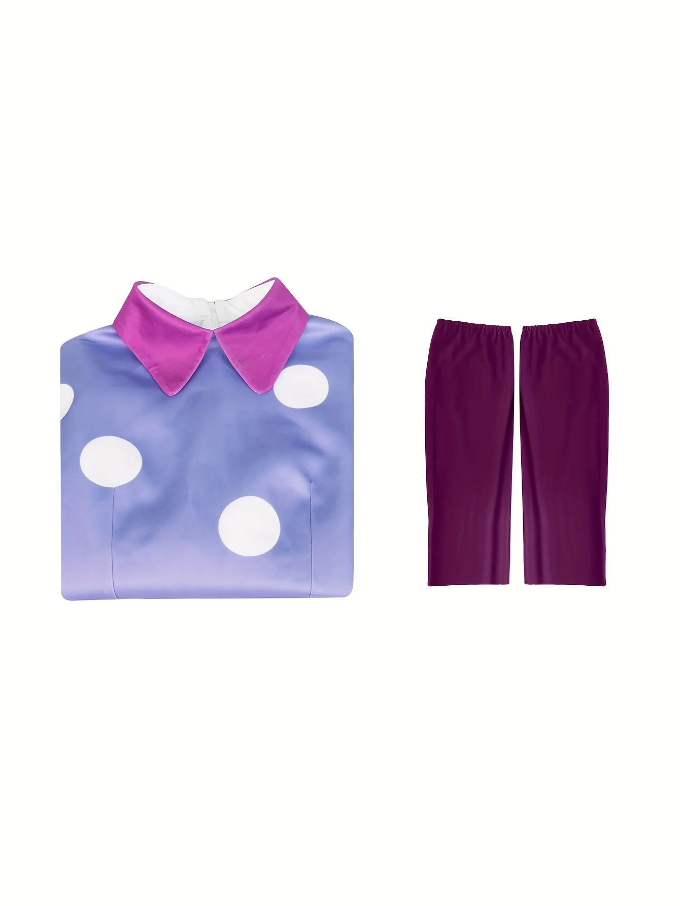 Envy cosplay costume Purple dress Contains white polka dot elements  Full set of skirts and pantyhose