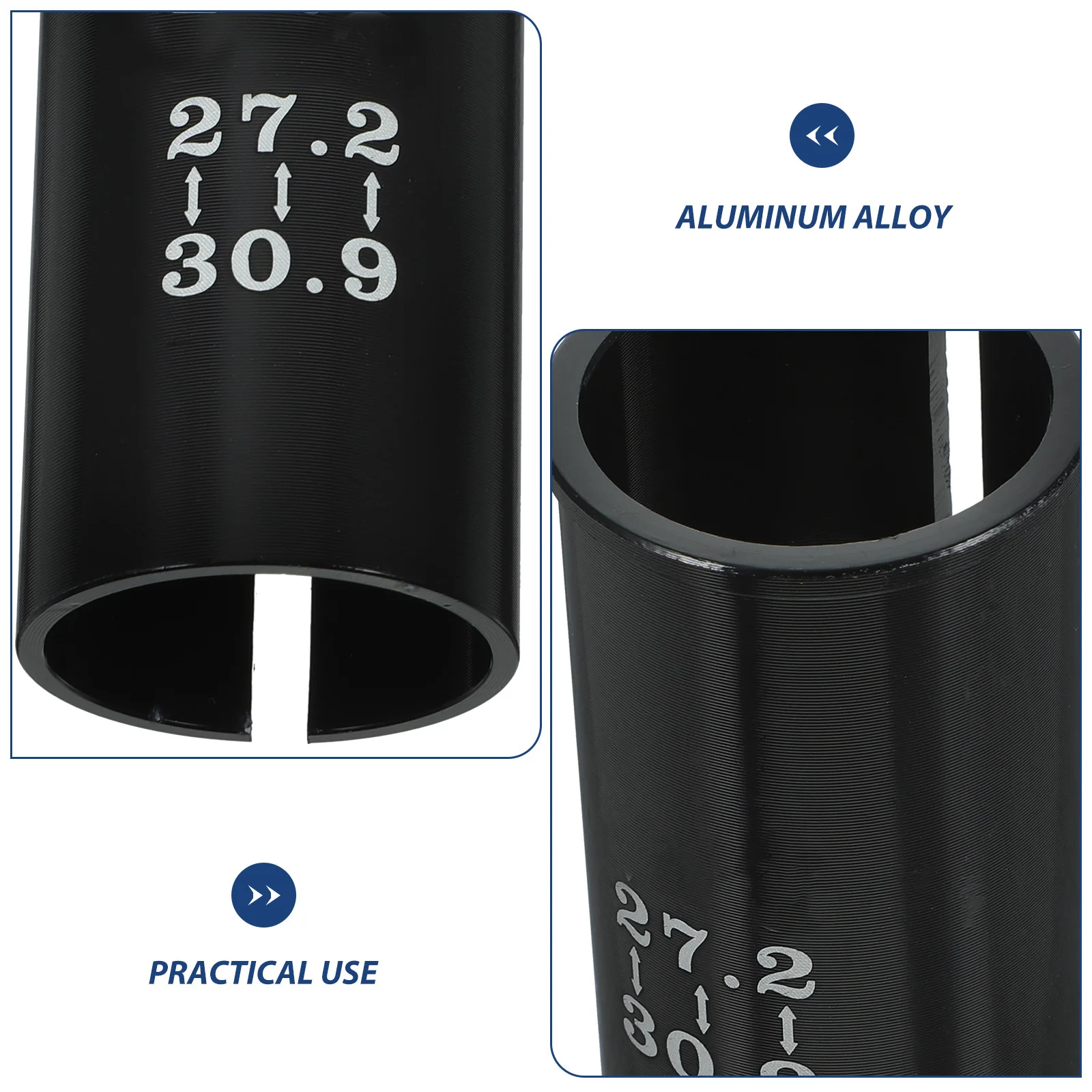 عمود مقعد الدراجة يقلل من الأكمام الميتة من 27.2 ملم إلى 30. محول لاستبدال أنبوب إطار دراجة الطريق الجبلية #1