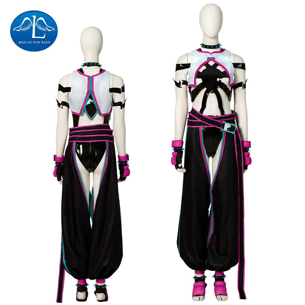 

SF6 Han Juri Cosplay Custom Women Cosplay Costume Fighter Game SF 6 Halloween Carnival Party Clothes Disguise Roleplay Outfits