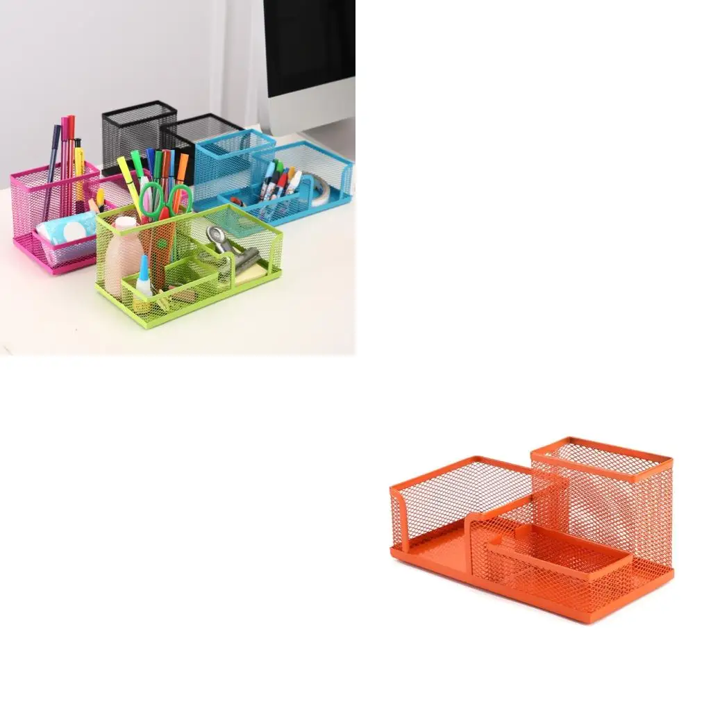 

Pen Holders 3 Compartments Pencil Holders Large Capacity Pencil Storage Box