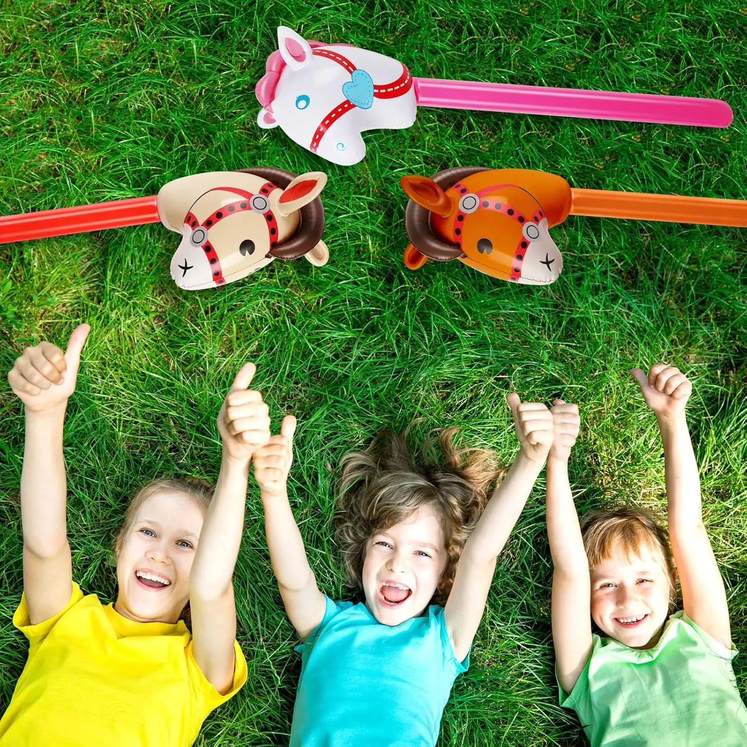 Opblaasbaar paardje met hoofd - Kids Toys Horse recensie en prijs