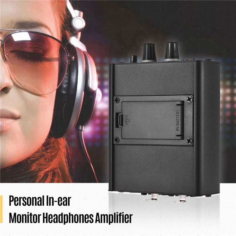 B92B-2X Personal In-Ear Monitor Headphones Amplifier With XLR Inputs 3.5Mm Output Audio Interface