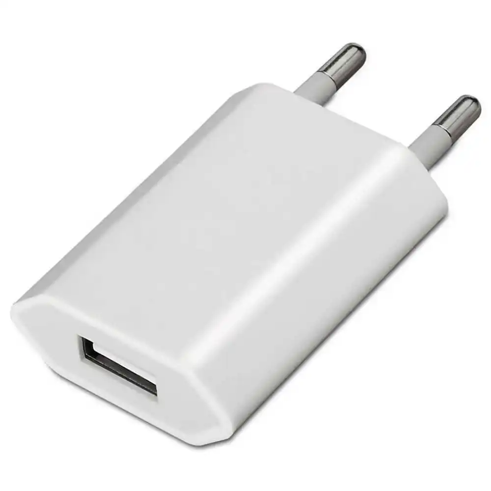 Aisens A110-0063 5V 1A USB Plug Charger 1 Port 5W White Power Adapter Wall Charging Adaptor for Smartphones Tablets