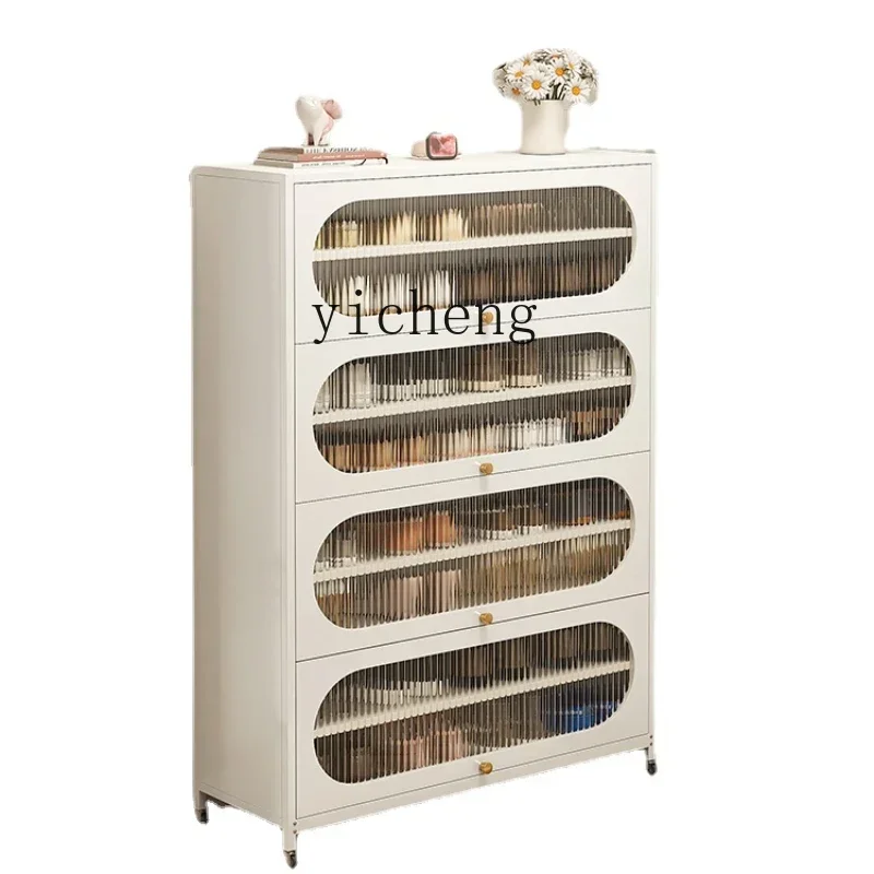 

B1 Steel Shoe Cabinet Floor-Standing Multi-Layer Dustproof Shoe Rack Simple Large Capacity Storage Shoe Cabinet