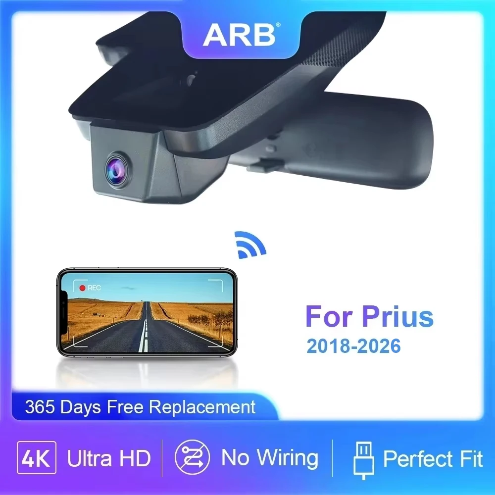 مُسجِّل شاشة القيادة ARB لسيارة تويوتا بريوس 2018–2025: تقييم شامل لأداء 4K ورؤية ليلية متطورة