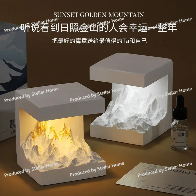 Diffuser Stone Aromatherapy Ornament Ambient Light Luminous Night Light Accompaniment Gift Girls Advanced Creative Fragrance