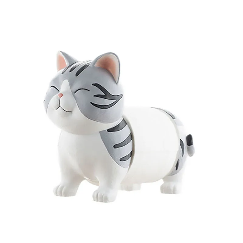 

Cute Gray Cat Tissue Box Holder Tabletop Paper Towel Case Cartoon Kitten Roll Paper Holders Kitchen Napkins Organizer Boxes