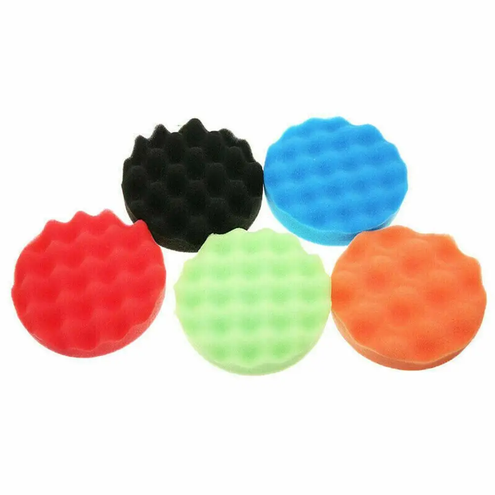 12ps Car Polishing Pads Drill Sponge Buffing Waxing Clean Buffer Pad For Drill Wheel Polisher Waxer Washing Car Gadget R2Y9