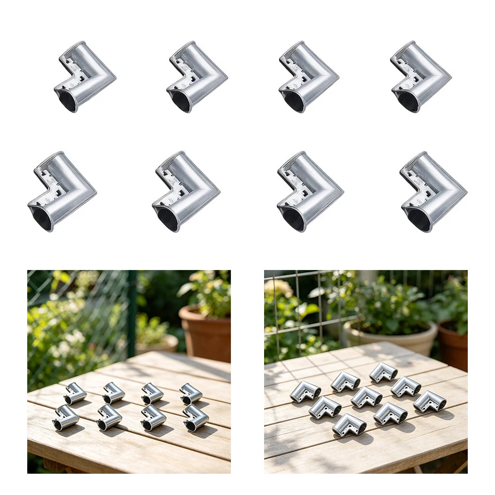 1-38Inch Chain Link Fence Gate Corners Aluminum Gate Elbow With Bolts,Pressed Gate Corner With 90° Angle Design Easy Install