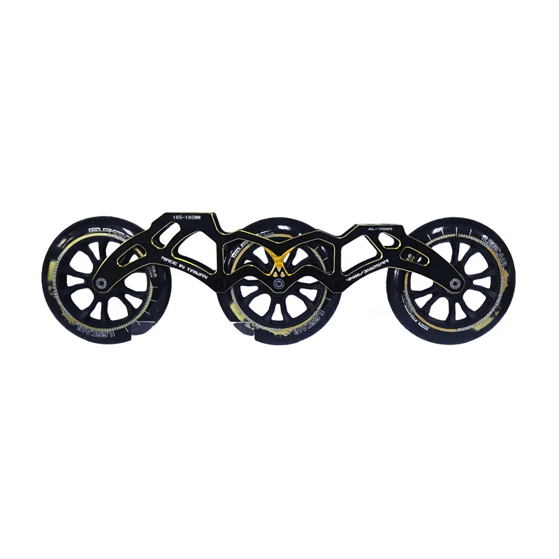 3 wheel / 4 wheels Inline Speed Skates Chassis with 85A 90mm 100mm 110mm 125mm Skating Wheel Aluminum Alloy CNC Base 1 Pair