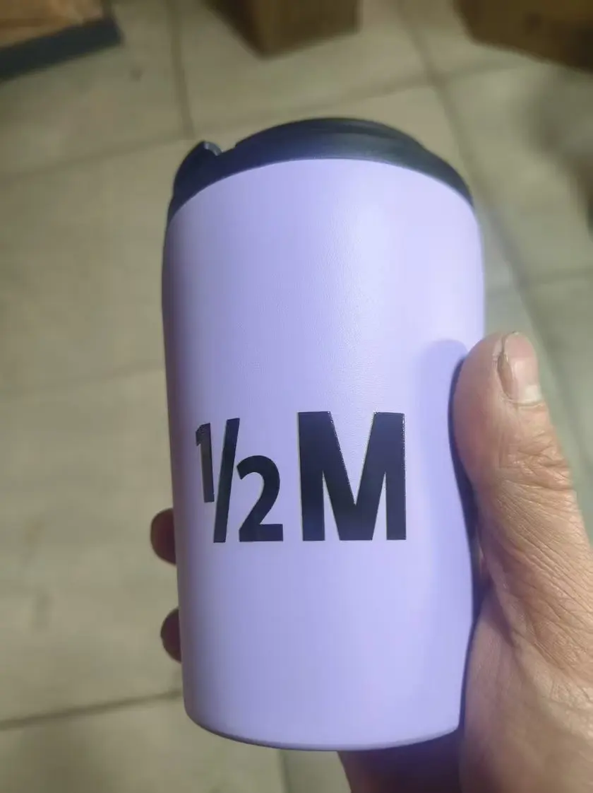 Full logo Image 12oz Thermal Mug Saudi Half M Stainless Steel Insulated Coffee Cup Vacuum Thermos Travel Mug Insulated Tumbler