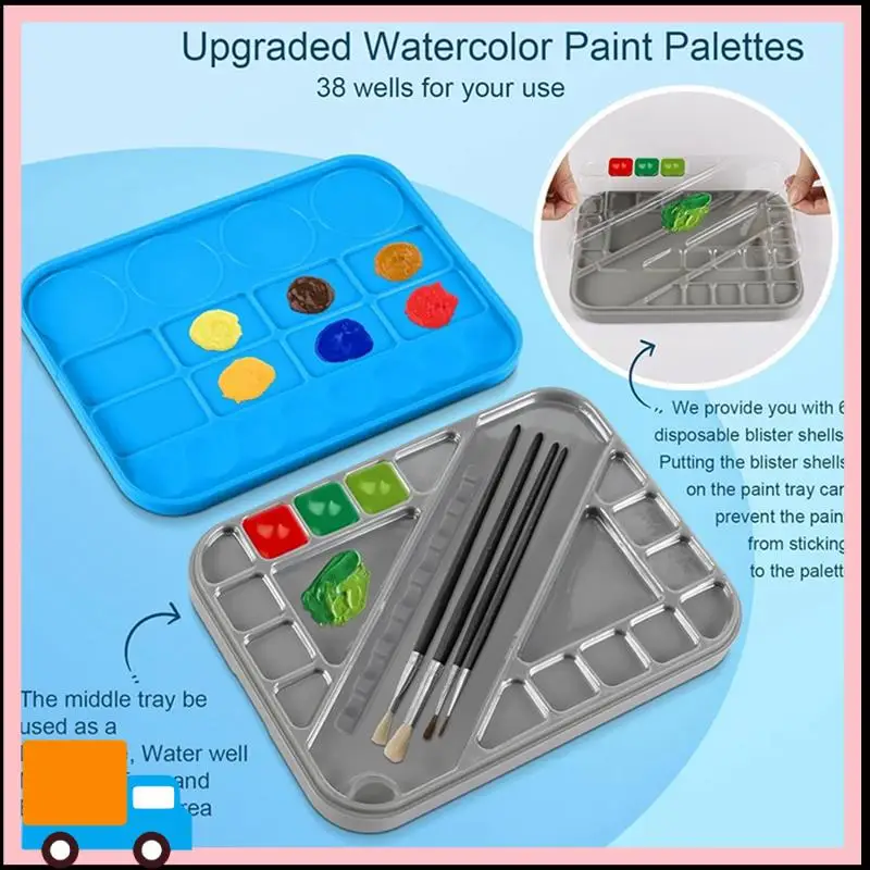 

Stay Wet Palette For Miniature Painting Kit, Paint Tray Palettes , Brush Holder Paint Mixing Storage