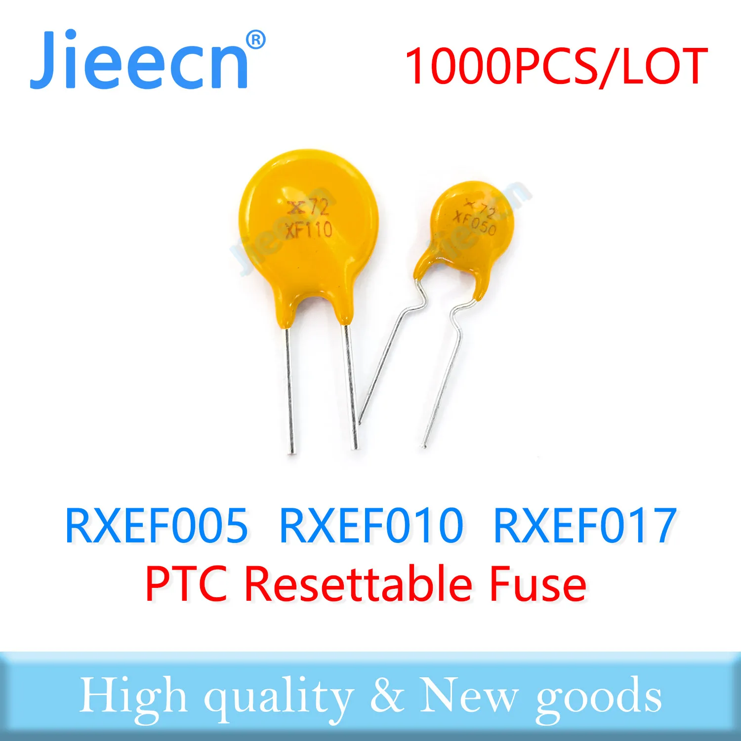 Jieecn 1000PCS RXEF005 RXEF010 RXEF017 60V 72V 0.05A 0.1A 0.17A XF005 XF010 XF017 Resettable Fuse PTC DIP Chinese High Quality