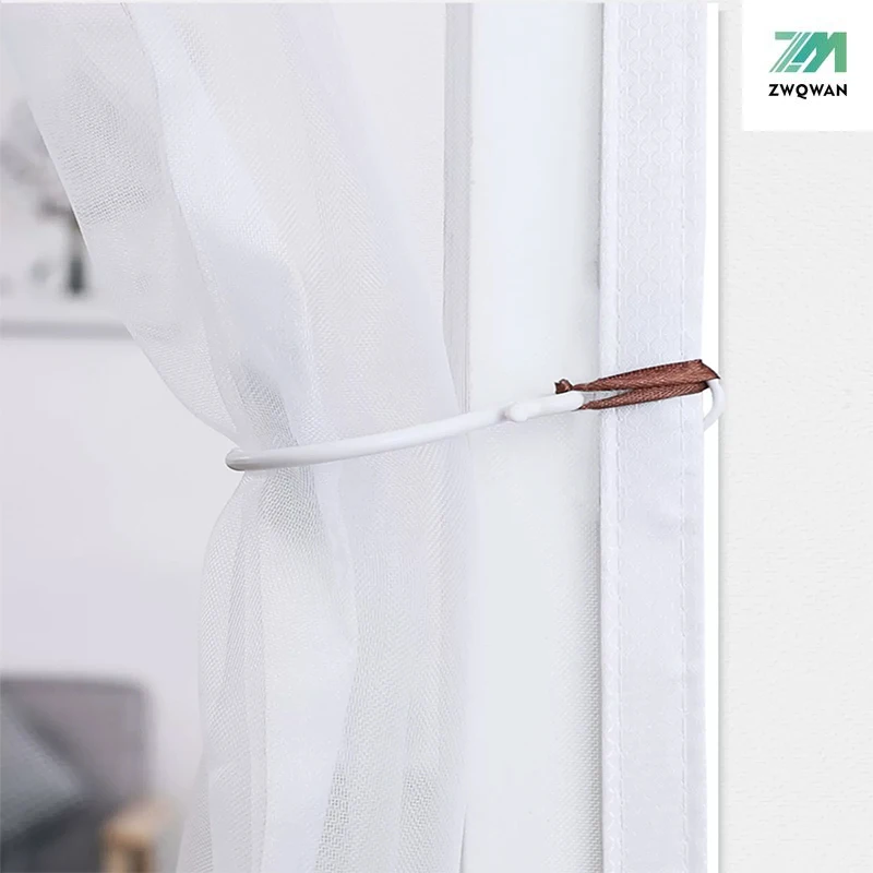 Mosquitera magnética, tamaño personalizado, cortinas de puerta, cierre automático, malla invisible, apertura lateral