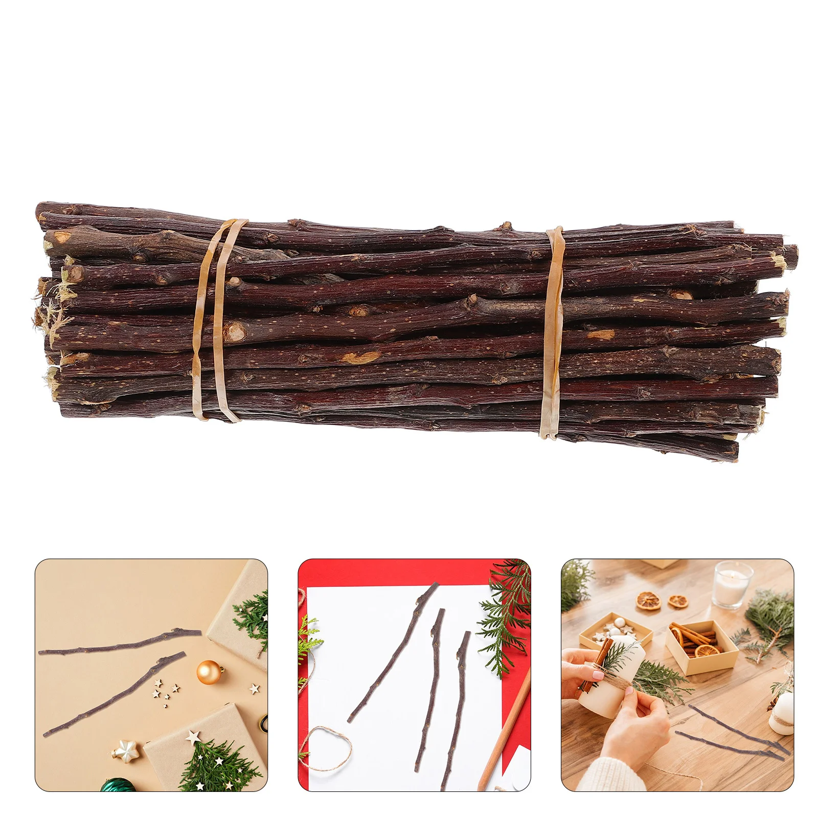 أعواد خشبية من خشب البتولا الطبيعي، فروع جافة لمشاريع الحرف اليدوية، دعائم الصور، ديكورات الزفاف المنزلية #5