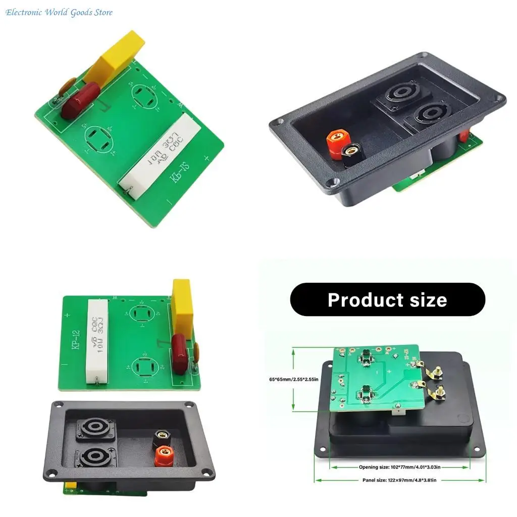 A3PD Adjustable 2 Way Passive Sound Crossover 20Hz-20kHz Frequency Divider KP-12
