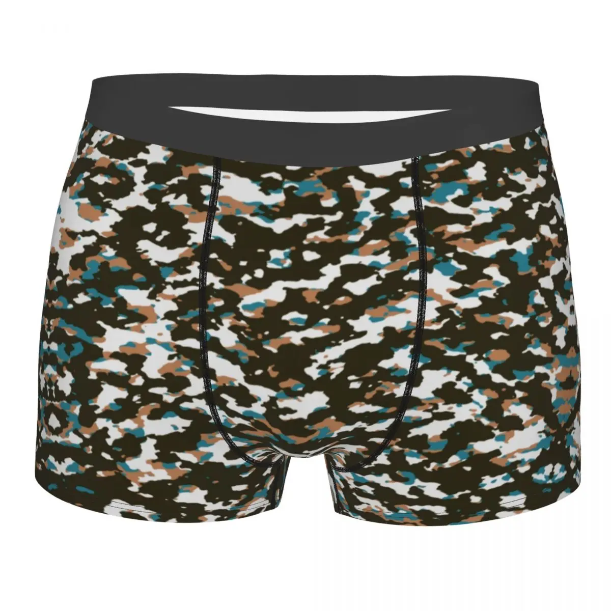 Boxers militares de camuflaje personalizados, pantalones cortos para hombre, calzoncillos árticos Tundra, ropa interior, calzoncillos divertidos