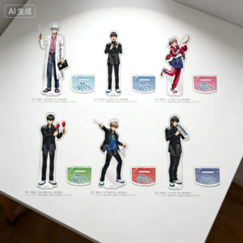 

Anime Gintama Gintoki Sakata Tabletop Decorations Accessories Acrylic standing Decor Exquisite Products Office desk decorations