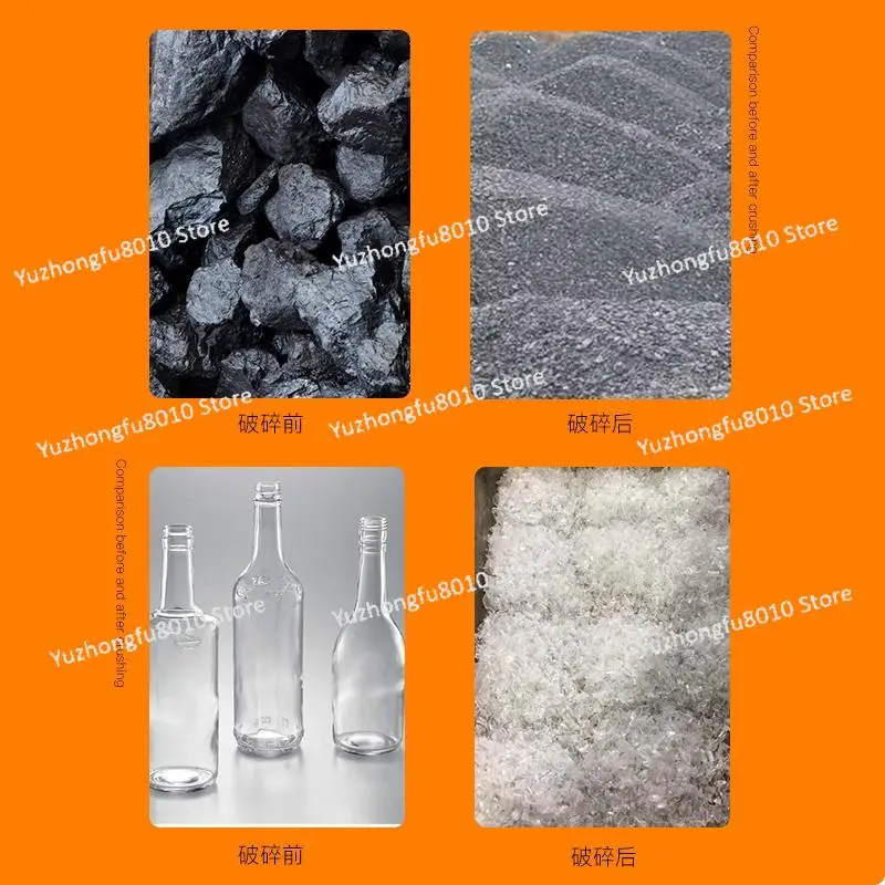 Small Hammer Crusher Laboratory Stone Coal Glass Bottle Ampoule Crushing Machine