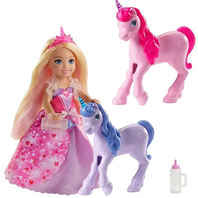 Original Barbie Doll Dreamtopia Chelsea Toys for Girls Children Gift Bonecas Beautiful Princess Baby Toys Unicorns Accessories