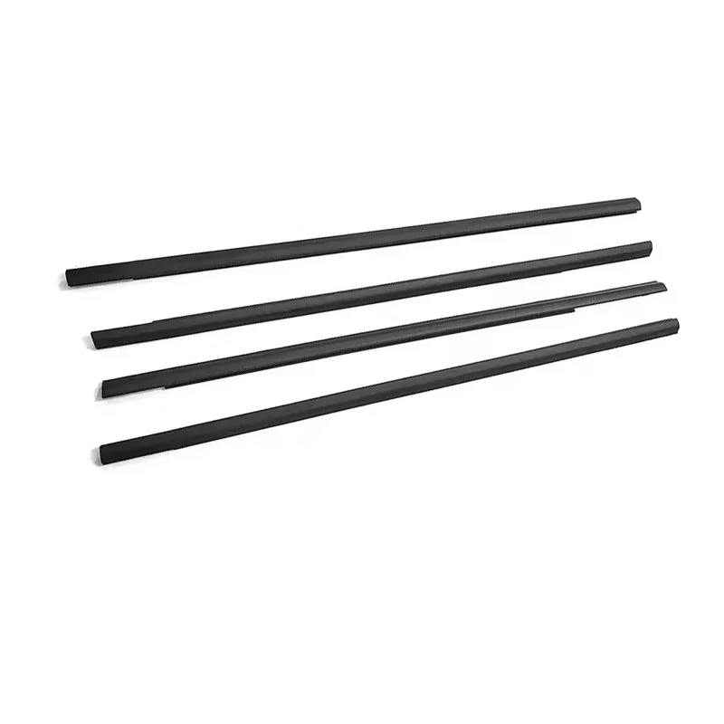 For Nissan X-Trail T31 2008-2013 4pcs Car Outer Windows Rubber Weatherstrip Sealing Strip Door Moulding Trim Glass Windshield