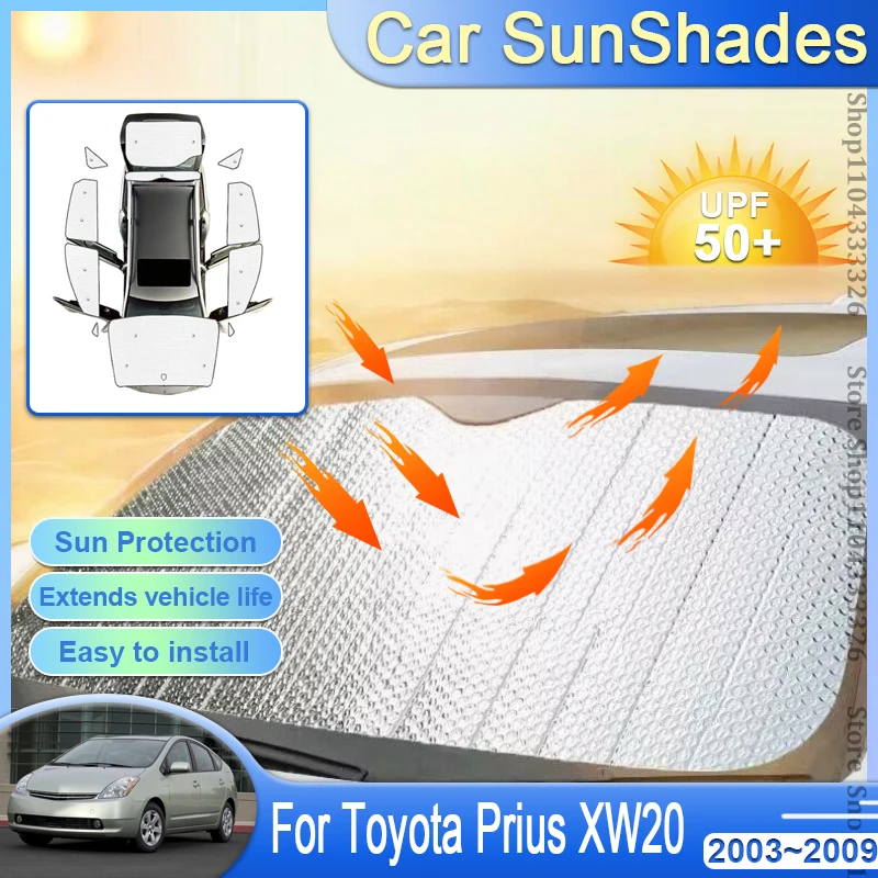 

Для Toyota Prius аксессуары XW20 2003~2009 5-дверный солнцезащитный козырек передняя задняя шторка для окна автомобиля выдвижная защита от ультрафиолета