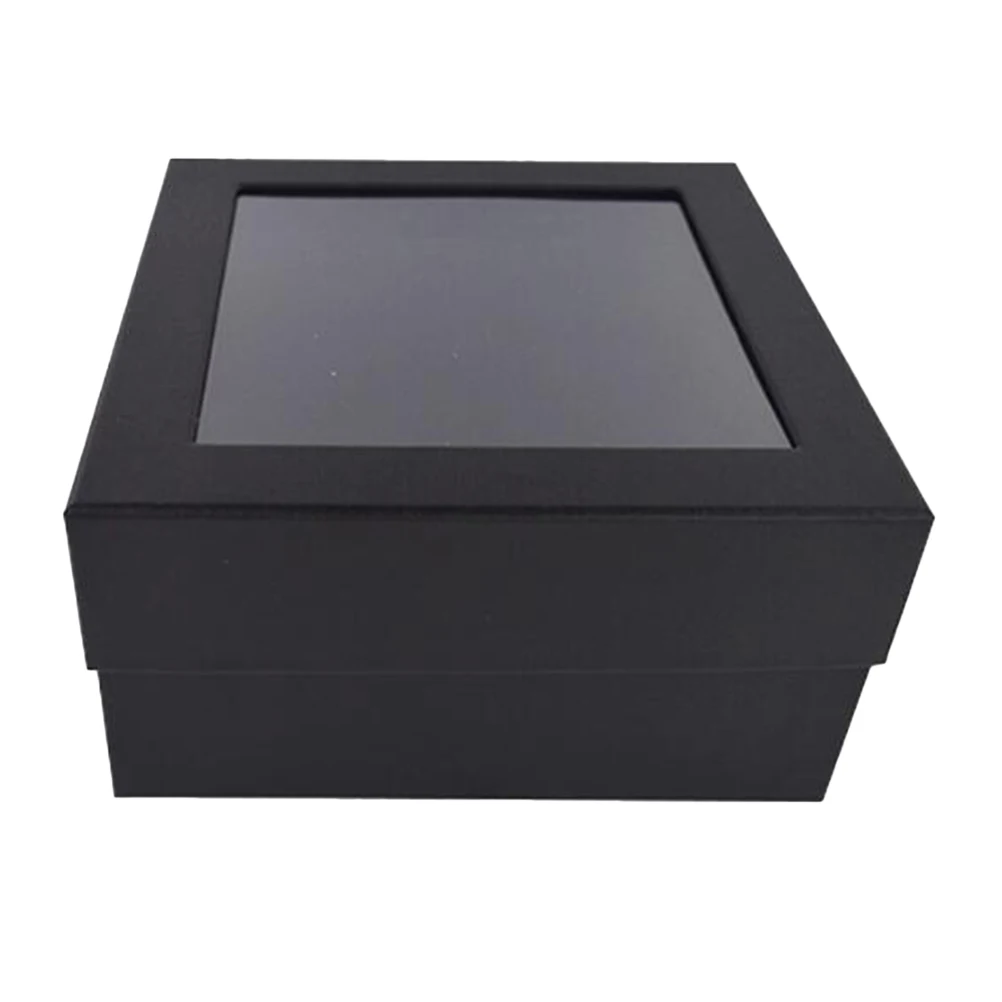 

Open Window Gift Boxes Jewelry Storage Container Organizer Fine Durable Material Large Capacity Protect Dust Scratches Easy Open