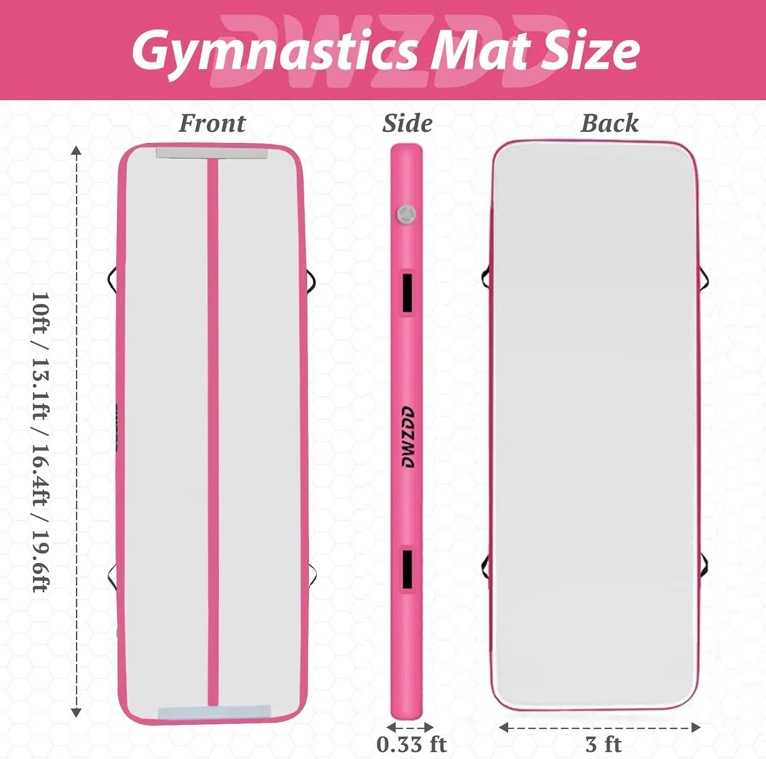Gymnastics Air Mat 10ft/13ft/16ft/20ft Tumbling Mat Inflatable Gymnastics Tumble Track